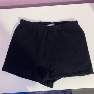 Aritzia Black Sweatshorts